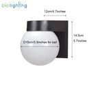 Modern black & white globe wall lamp outdoor porch light