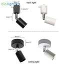 Modern black & white industrial ceiling light kitchen track lighting