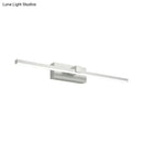 Modern black & white iron stick led mirror light bathroom lamp