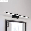 Modern black & white iron stick led mirror light bathroom lamp