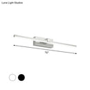 Modern black & white iron stick led mirror light bathroom lamp