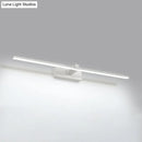 Modern black & white iron stick led mirror light bathroom lamp
