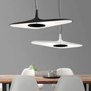 Modern black & white irregular pendant light dining room decorbites