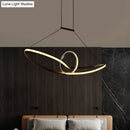 DecorBites™ Sleek Metal Island Pendant with LED Suspension Lighting in Black/White for Warm/White Light
