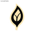 Modern black & white leaf sconce light bedroom wall lamp
