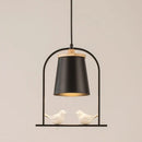 Modern black & white led bird wall sconce living room light