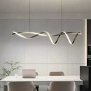 Modern black & white led chandelier – dining room pendant light