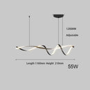 Modern black & white led chandelier – dining room pendant light