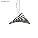 Modern black & white led chandelier – living room pendant light