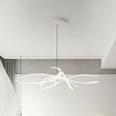 Modern black & white led floral chandelier living room light type