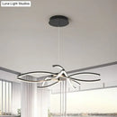 Modern black & white led floral chandelier living room light type