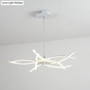Modern black & white led floral chandelier living room light type