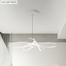 Modern black & white led floral chandelier living room light type