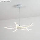 Modern black & white led floral chandelier living room light type