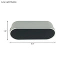 Modern black & white led flush wall sconce metal shade bedroom lamp