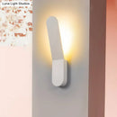 Modern black & white led lighting oval shape corridor wall sconce