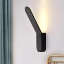 Modern black & white led lighting oval shape corridor wall sconce