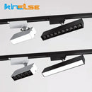 Modern black & white led linear grille track spotlights living room
