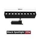 Modern black & white led linear grille track spotlights living room