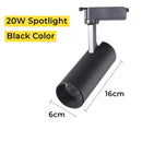 Modern black & white led linear grille track spotlights living room