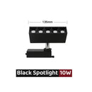Modern black & white led linear grille track spotlights living room