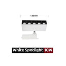 Modern black & white led linear grille track spotlights living room