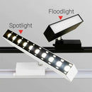 Modern black & white led linear grille track spotlights living room