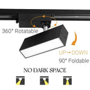 Modern black & white led linear grille track spotlights living room
