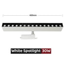 Modern black & white led linear grille track spotlights living room
