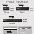 Modern black & white led linear grille track spotlights living room