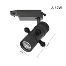 Modern black & white led track light gallery spotlight