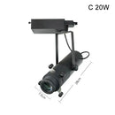 Modern black & white led track light gallery spotlight