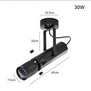Modern black & white led track light gallery spotlight