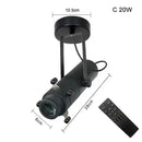 Modern black & white led track light gallery spotlight