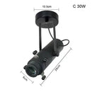 Modern black & white led track light gallery spotlight