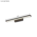 Modern black & white led vanity lamp – bathroom light fixture