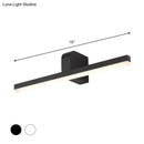 Modern black & white led vanity light – bathroom wall sconce