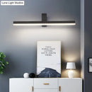 Modern black & white led vanity light bathroom wall sconce warm color temperature