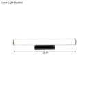 Modern black & white led vanity mirror light bathroom sconce