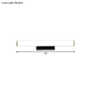Modern black & white led vanity mirror light bathroom sconce
