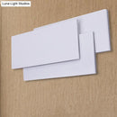 DecorBites™ Modern LED Wall Lamp - Aluminum Rectangle Wall Light with Warm/White Lighting - Black/White