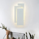 Modern black & white led wall lamp bedroom fixture height 5in