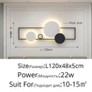 Modern black & white led wall lamps bedroom geometric lighting