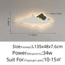 Modern black & white led wall lamps bedroom geometric lighting
