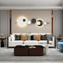 Modern black & white led wall lamps bedroom geometric lighting