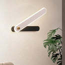Modern black & white led wall mount fixture bedroom sconce