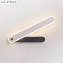 Modern black & white led wall mount fixture bedroom sconce