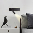 Modern black & white led wall reading lamp for bedroom