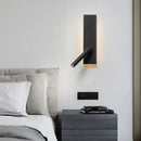 Modern black & white led wall reading lamp for bedroom