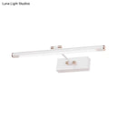 Modern black & white led wall sconce bathroom 18 inch fixture